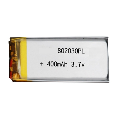 聚合物锂电池 电芯 802030 400mAh 3.7v定制